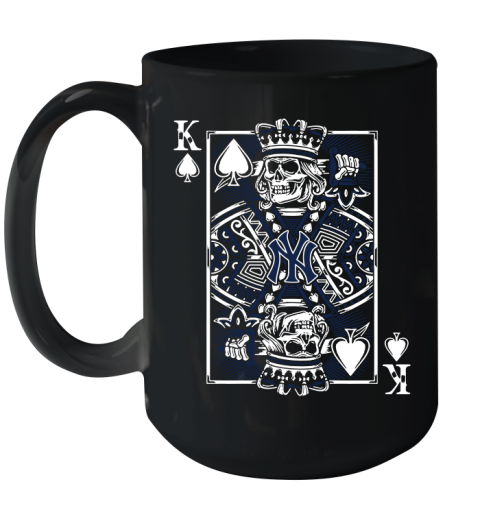 New York Yankees MLB Baseball The King Of Spades Death Cards Shirt Ceramic Mug 15oz