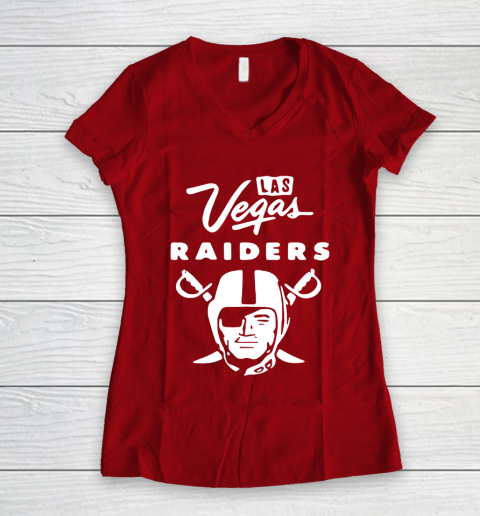 Las Vegas Raider Women's V-Neck T-Shirt 9 Las Vegas Raider Women's V-Neck T-Shirt - Image 9