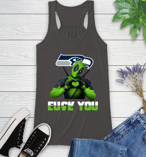NHL Seattle Seahawks Deadpool Love You Fuck You Football Sports Racerback Tank 11