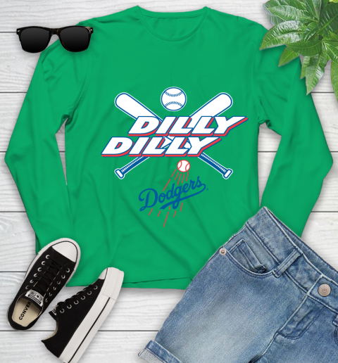 MLB Los Angeles Dodgers Dilly Dilly Baseball Sports Youth Long Sleeve 6