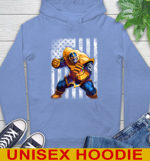 MLB Baseball San Diego Padres Thanos Marvel American Flag Shirt Hoodie 11