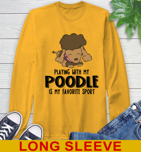Playing with my poodle is my favorite sport 48
