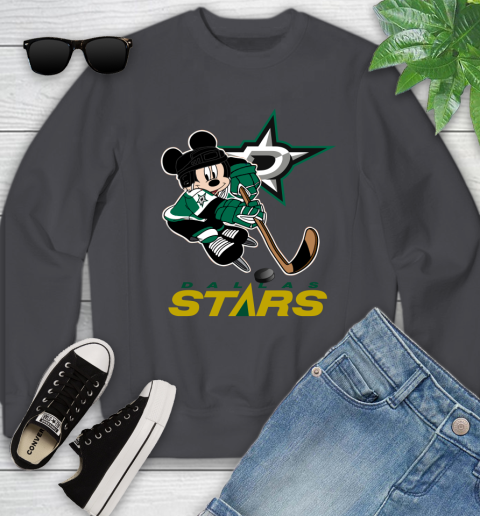 NHL Dallas Stars Mickey Mouse Disney Hockey T Shirt Youth Sweatshirt 6
