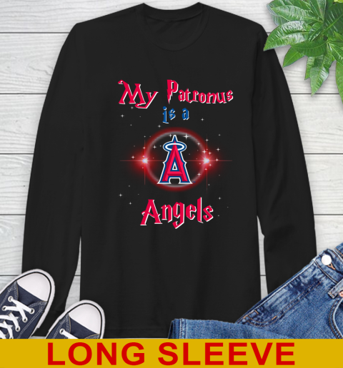 MLB Baseball Harry Potter My Patronus Is A Los Angeles Angels Long Sleeve T-Shirt