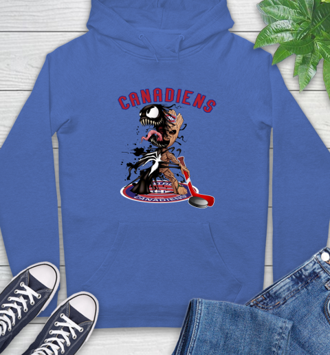 NHL Montreal Canadiens Hockey Venom Groot Guardians Of The Galaxy Hoodie 9
