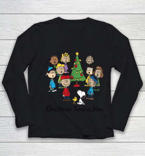 Peanuts Christmas Time Youth Long Sleeve