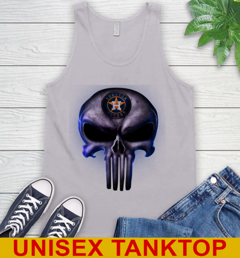 Houston Astros MLB Baseball Punisher Skull Sports Tank Top 3