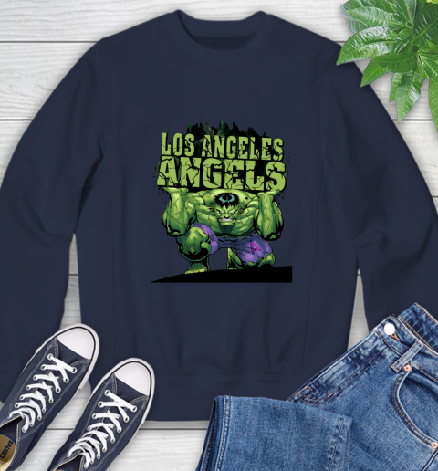 Los Angeles Angels MLB Baseball Incredible Hulk Marvel Avengers Sports Sweatshirt 3