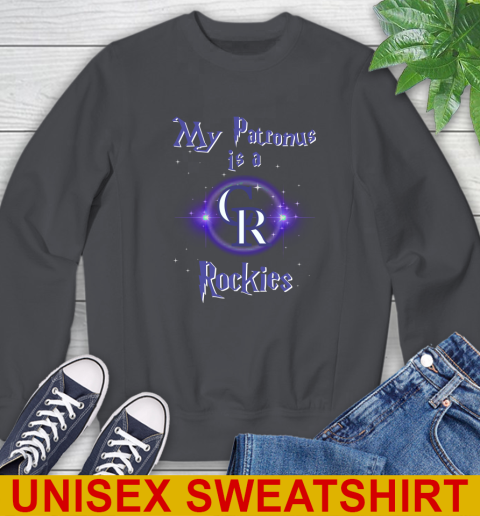 MLB Baseball Harry Potter My Patronus Is A Colorado Rockies Sweatshirt 7