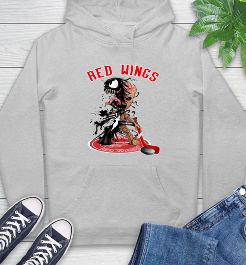 NHL Detroit Red Wings Hockey Venom Groot Guardians Of The Galaxy Hoodie 6