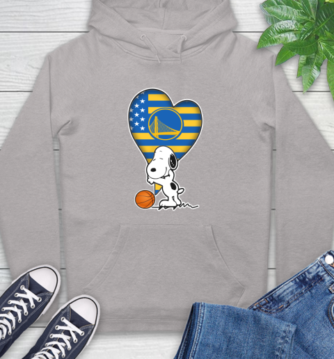 Golden State Warriors NBA Basketball The Peanuts Movie Adorable Snoopy Hoodie 12