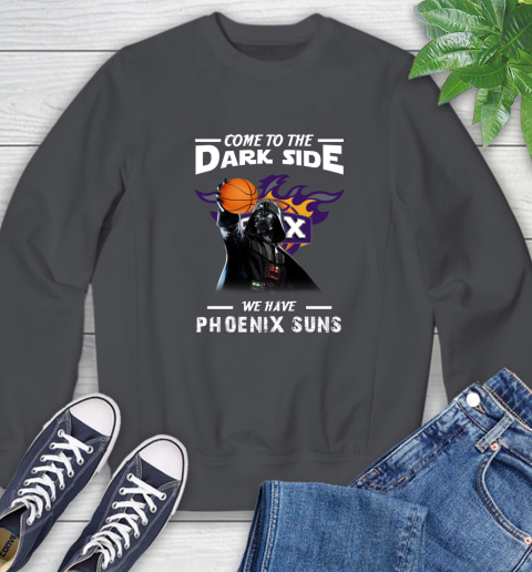 NBA Come To The Dark Side We Have Phoenix Suns Star Wars Darth Vader Basketball Sweatshirt 6