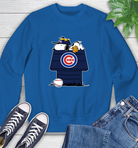 MLB Chicago Cubs Snoopy Woodstock The Peanuts Movie Baseball T Shirt Sweatshirt 8