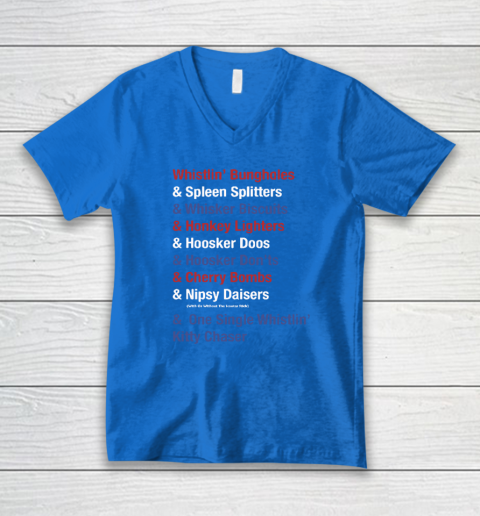 Whistlin' Bungholes & Cherry Bombs Joe Dirt Fireworks V-Neck T-Shirt 4