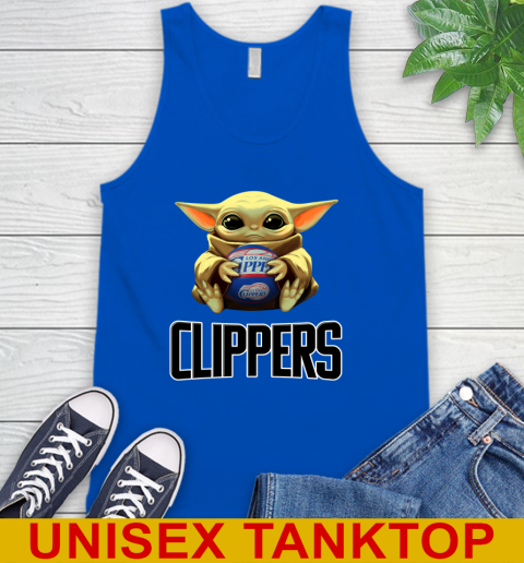 NBA Basketball LA Clippers Star Wars Baby Yoda Shirt 74