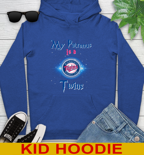 MLB Baseball Harry Potter My Patronus Is A Minnesota Twins Youth Hoodie 10