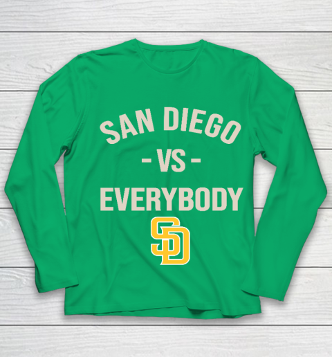 San Diego Padres Vs Everybody Youth Long Sleeve 4