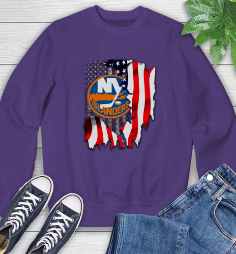 New York Islanders NHL Hockey American Flag Sweatshirt 4