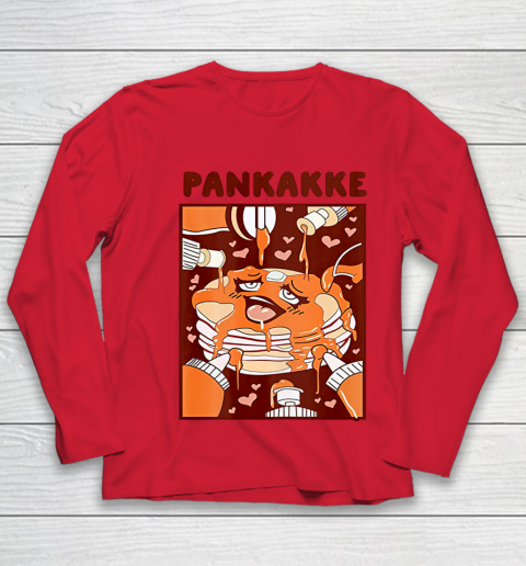 Pankakke Food Funny Cake Cupkakke Youth Long Sleeve 7