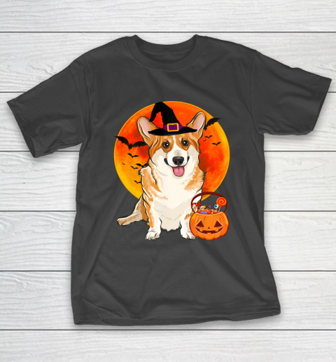 Dog Halloween Pembroke Welsh Corgi Jack O Lantern Pumpkin T Shirt.6YS5TYUNC4 T-Shirt