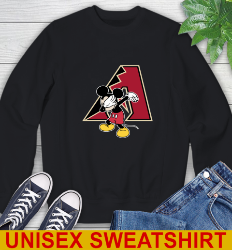 Arizona Diamondbacks MLB Baseball Dabbing Mickey Disney Sports Sweatshirt 2