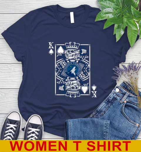 Minnesota Timberwolves NBA Basketball The King Of Spades Death Cards Shirt Women's T-Shirt 12