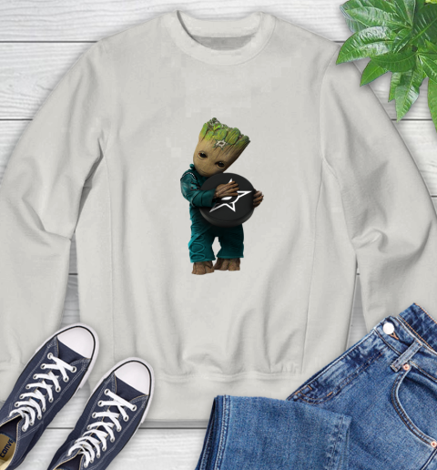 NHL Groot Guardians Of The Galaxy Hockey Sports Dallas Stars Sweatshirt 12