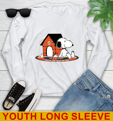 MLB Baseball San Francisco Giants Snoopy The Peanuts Movie Shirt Youth Long Sleeve