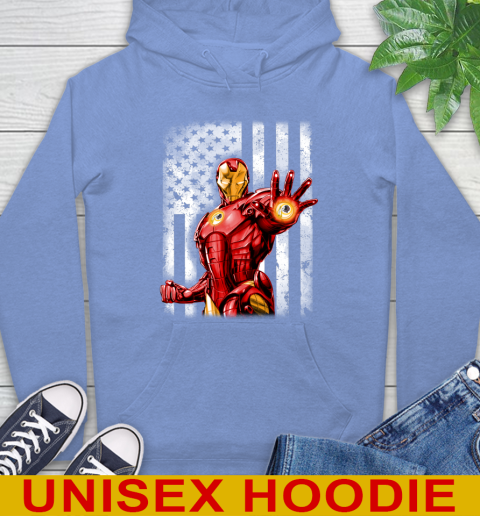 Washington Redskins NFL Football Iron Man Avengers American Flag Shirt Hoodie 11