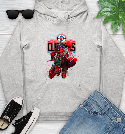 NBA Deadpool Marvel Comics Sports Basketball LA Clippers Youth Hoodie
