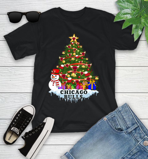 Chicago Bulls Merry Christmas NBA Basketball Sports Youth T-Shirt 2