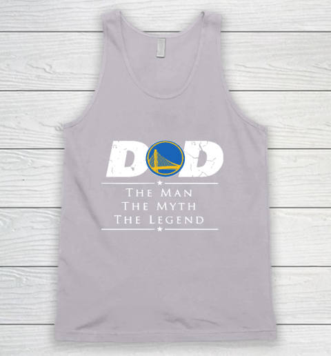 Golden State Warriors NBA Basketball Dad The Man The Myth The Legend Tank Top 3