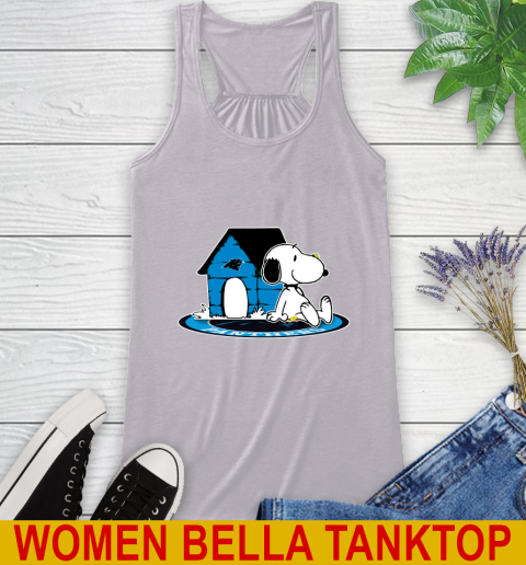 NFL Football Carolina Panthers Snoopy The Peanuts Movie Shirt Racerback Tank 5