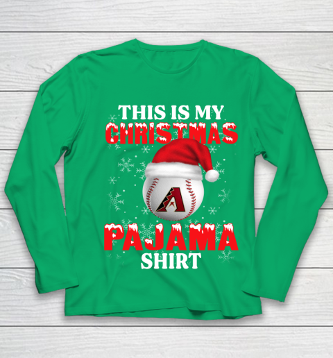 Arizona Diamondbacks This Is My Christmas Pajama Shirt MLB Youth Long Sleeve 4