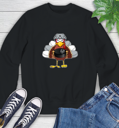 Los Angeles Kings Turkey Thanksgiving Day Sweatshirt 2
