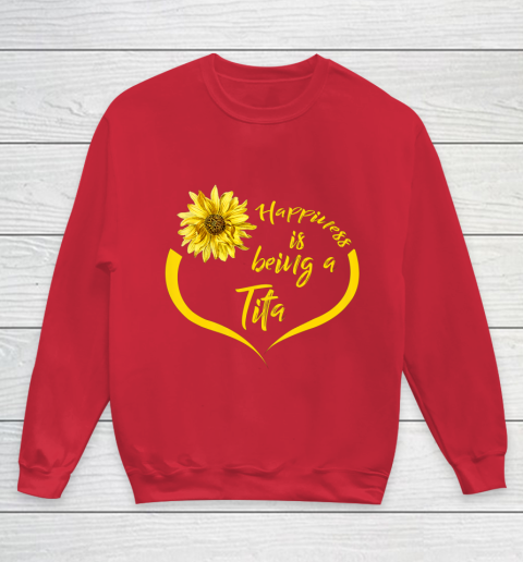 Womens Tita Gift Happiness Is Being A Tita Youth Sweatshirt 7