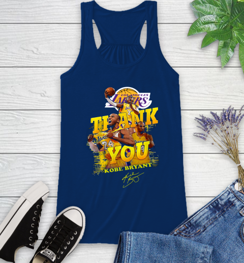 Great Thank you Kobe Bryant Los Angeles Lakers signature shirt 42