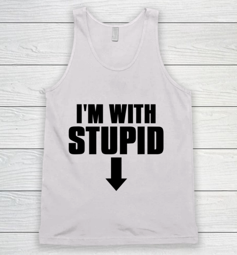Mens Truthful I'm With Stupid Tank Top