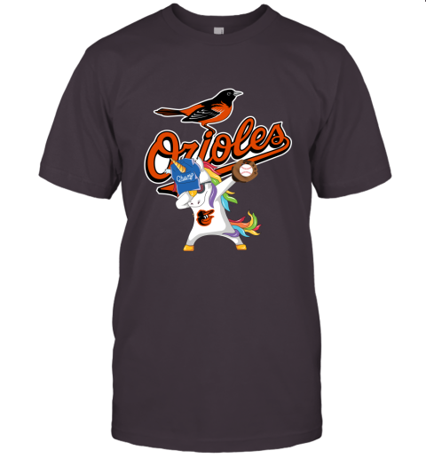 Hip Hop Dabbing Unicorn Flippin Love Baltimore Orioles Unisex Jersey Tee
