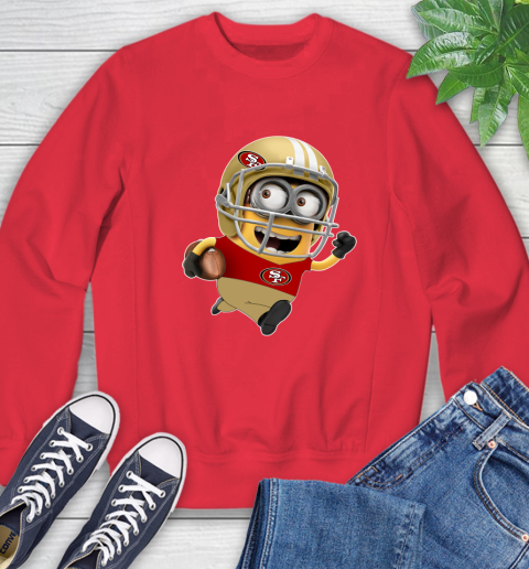 NFL San Francisco 49ers Minions Disney Football Sports Sweatshirt 10