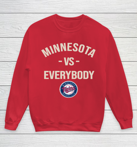 Minnesota Twins Vs Everybody Youth Sweatshirt 7