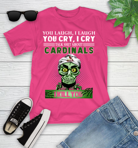 MLB Talk Shit St.Louis Cardinals I Kill You Achmed The Dead Terrorist Jeffrey Dunham Baseball Youth T-Shirt 11
