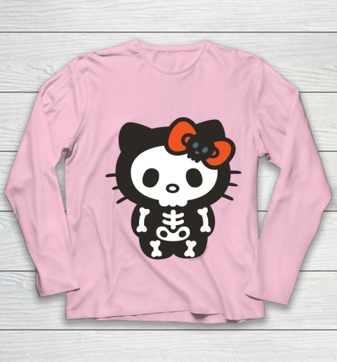 Hello Kitty Skeleton Halloween Youth Long Sleeve 6