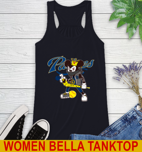 San Diego Padres MLB Baseball Mickey Peace Sign Sports Racerback Tank 10