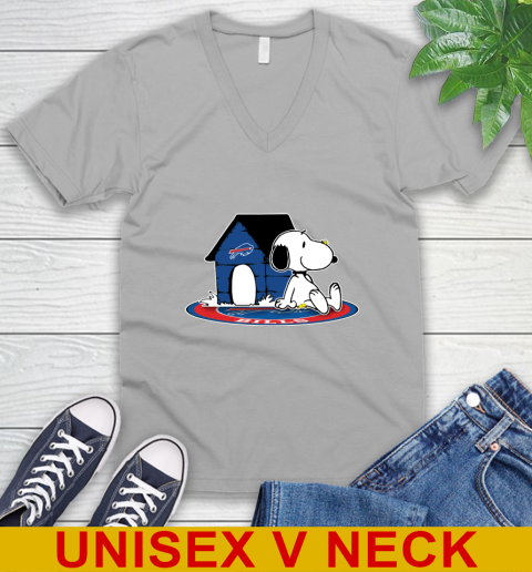 NFL Football Buffalo Bills Snoopy The Peanuts Movie Shirt V-Neck T-Shirt 4