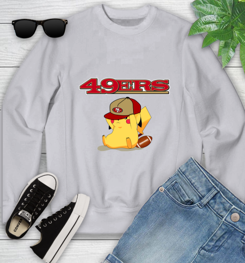 NFL Pikachu Football San Francisco 49ers Youth Sweatshirt 4