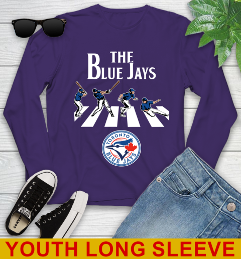 MLB Baseball Toronto Blue Jays The Beatles Rock Band Shirt Youth Long Sleeve 4
