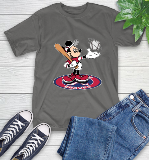 MLB Baseball Atlanta Braves Cheerful Mickey Disney Shirt T-Shirt 10