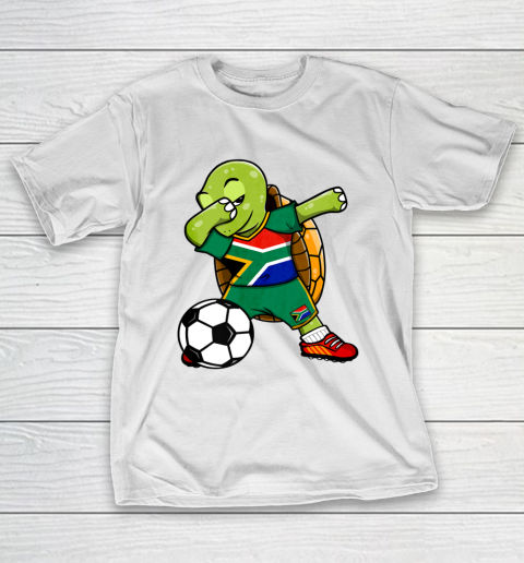 Dabbing Turtle South Africa Soccer Fans Jersey Football T-Shirt
