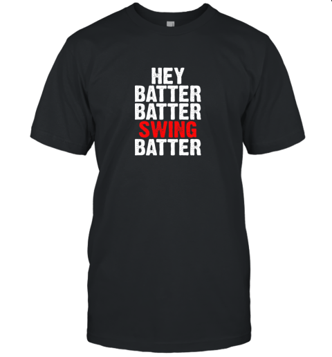 Hey Batter Batter Swing Batter Funny Baseball Unisex Jersey Tee